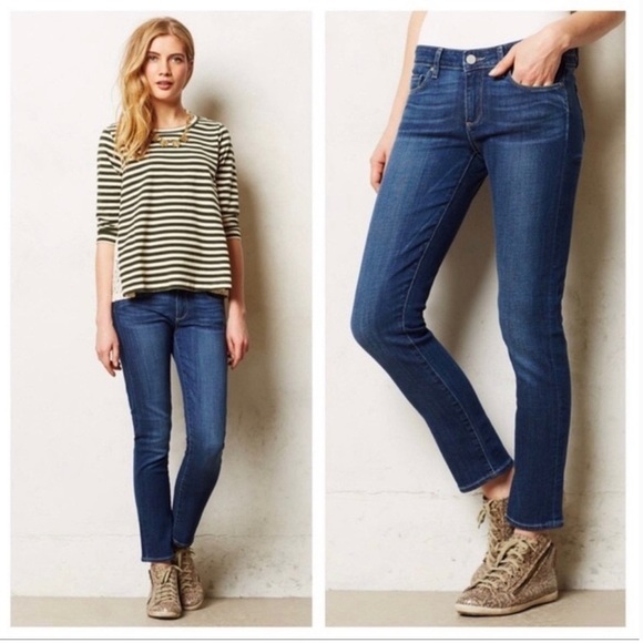 Paige Jeans Denim Skyline Ankle Peg Blue Extra Soft Thin Lightweight Western 26 - Picture 1 of 14